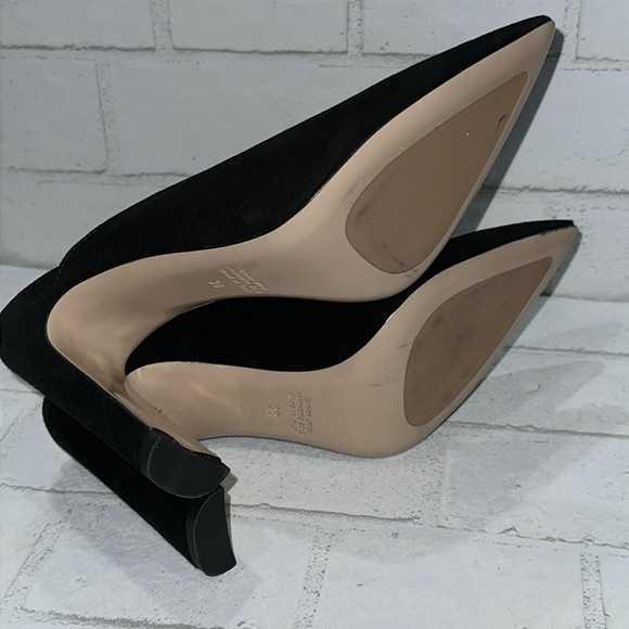 Napoleoni Made in Italy Black Suede Leather Mules - Picture 8 of 9